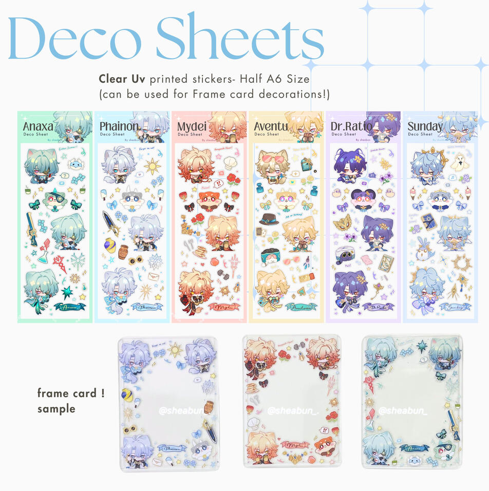 sticker sheets